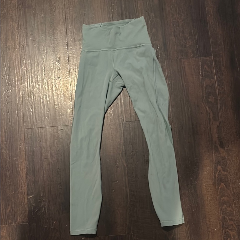 High-Waisted Teal Leggings